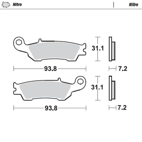 Moto-Master Brakepads Yamaha front: YZ125/250 08-21 front YZ250F 07-20