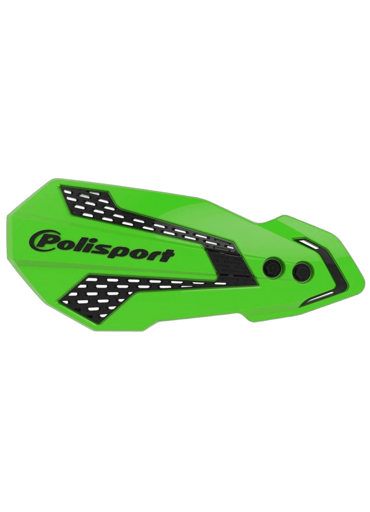 Polisport MX Flow håndbeskyttere Kawasaki KX450 2019+, KX250 2020+ Grønn/Sort