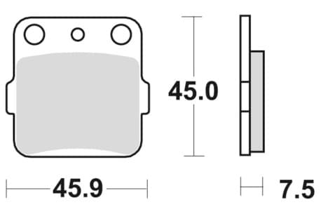 Sbs Brakepads Carbon Silver