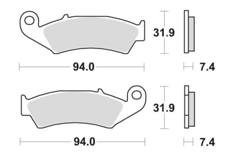Sbs Brakepads Sintered Offroad