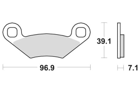 Sbs Brakepads Sintered Atv