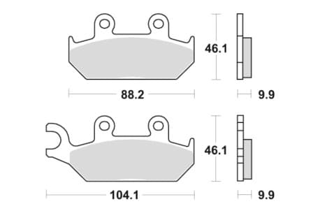 Sbs Brakepads Sintered