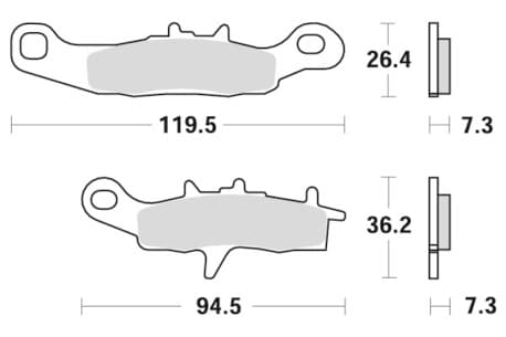 Sbs Brakepads Sintered Offroad