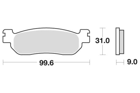 Sbs Brakepads Sintered rear