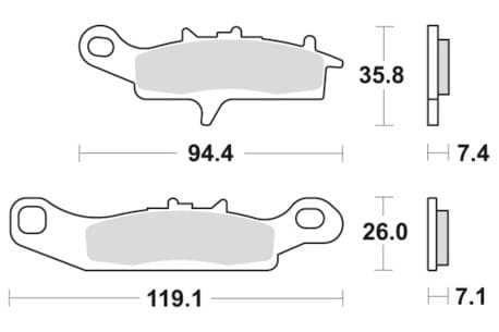 Sbs Brakepads Sintered Offroad