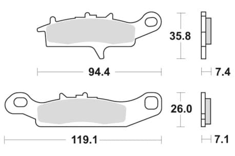 Sbs Brakepads Sintered Offroad
