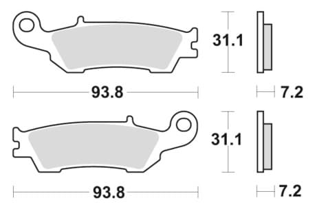 Sbs Brakepads Racing Sintered