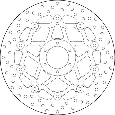Brembo Serie Oro brakedisc floating 78B408A3 — bilde 1