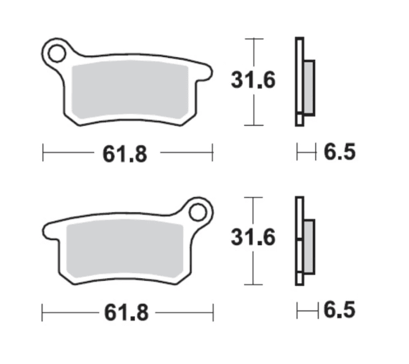 Moto-Master Brakepads KTM 65 '02-22