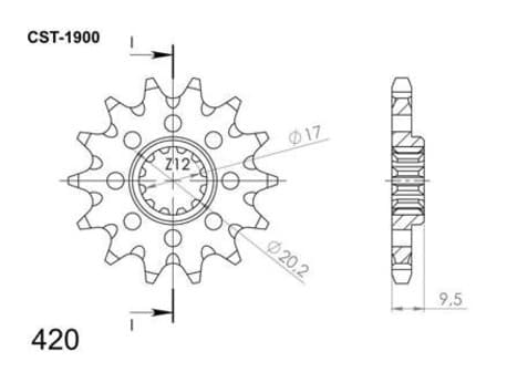 Supersprox Front Sprocket KTM SX65 98- z13