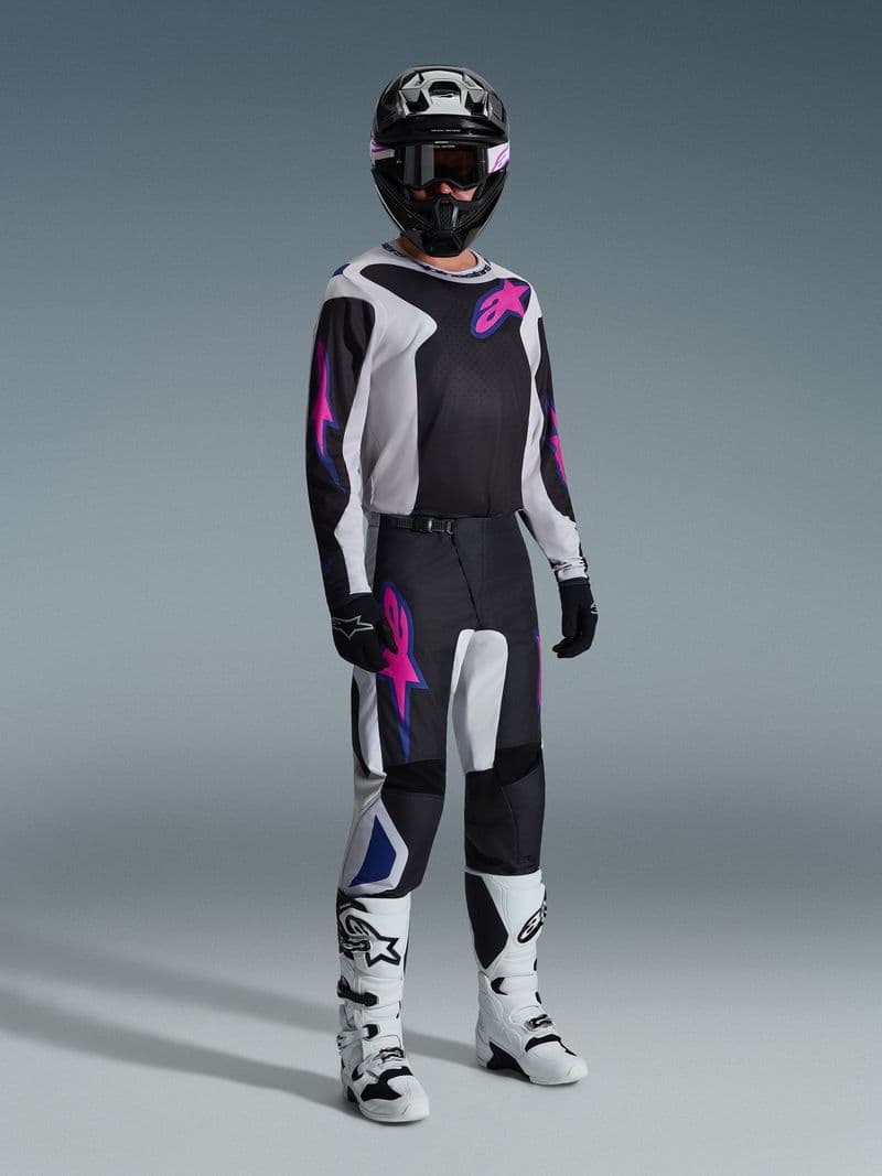 Alpinestars Fluid Grid crossbukse Svart/Grå/Lilla