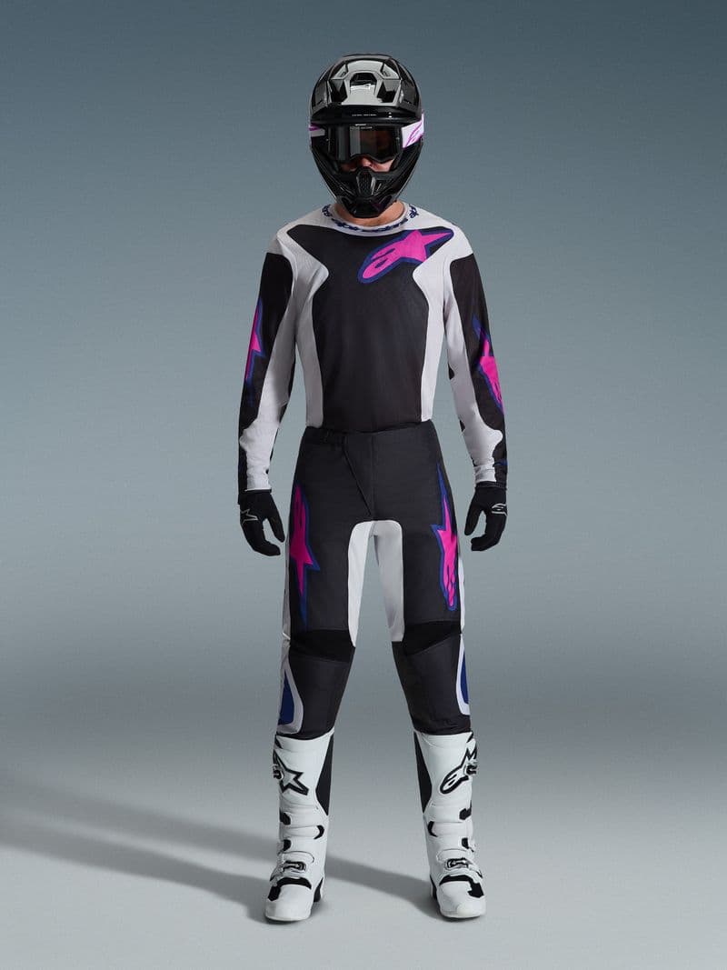 Alpinestars Fluid Grid crossbukse Svart/Grå/Lilla