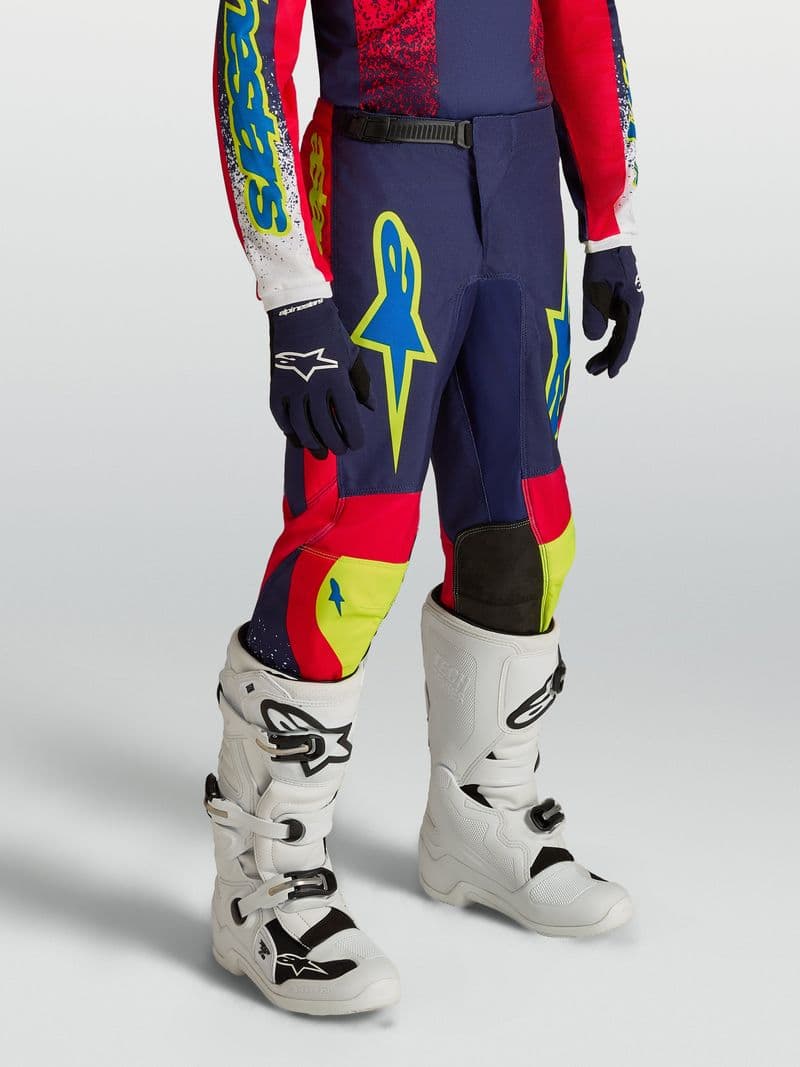 Alpinestars Youth Fluid Drag junior crossbukse Blå/Rød/Hvit
