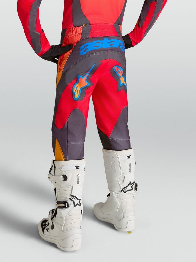 Alpinestars Youth Fluid Hunt junior crossbukse Rød/Grå/Korall