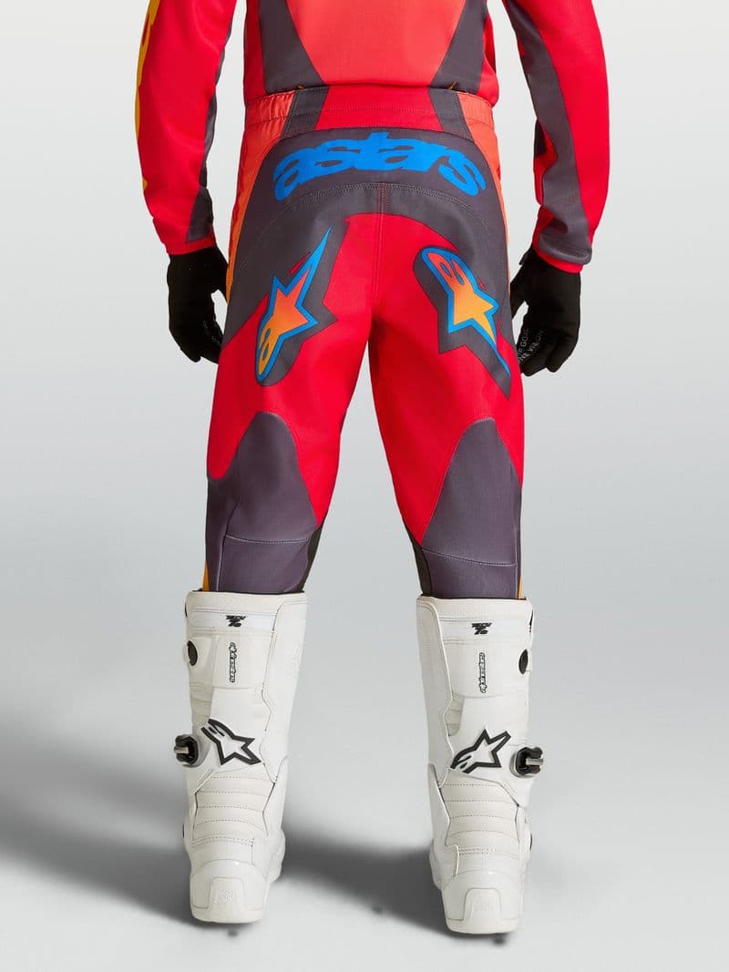 Alpinestars Youth Fluid Hunt junior crossbukse Rød/Grå/Korall