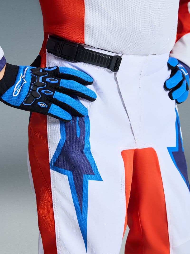 Alpinestars Youth Fluid Grid junior crossbukse Oransje/UCLA-blå