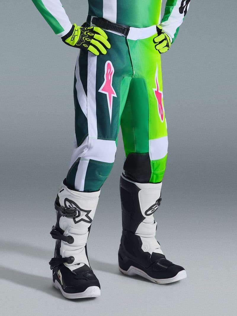 Alpinestars Youth Fluid Portl junior crossbukse Grønn/Hvit/Svart