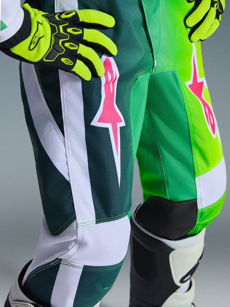 Alpinestars Youth Fluid Portl junior crossbukse Grønn/Hvit/Svart