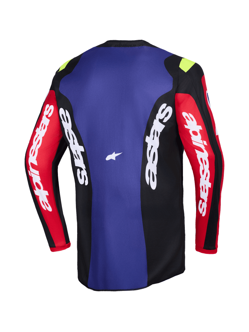 Alpinestars Fluid Grid crosstrøye Rød/Svart/Lilla