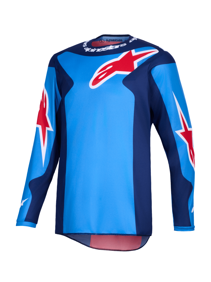 Alpinestars Fluid Grid crosstrøye Blå/Rød