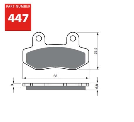 GOLDFREN Brake Pads 447 Ceramic Carbon AD