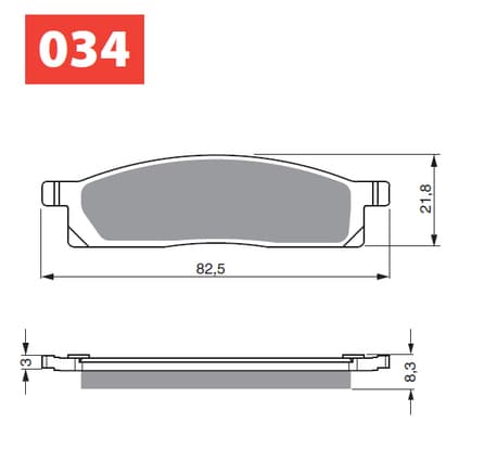 GOLDFREN Brake Pads 034 Ceramic Carbon S33