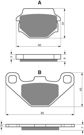 GOLDFREN Brake Pads 084 Ceramic Carbon K1