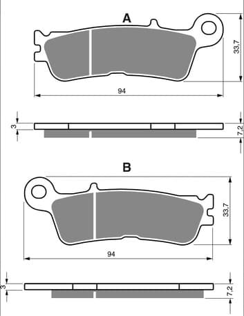 GOLDFREN Brake Pads 403 Ceramic Carbon S33