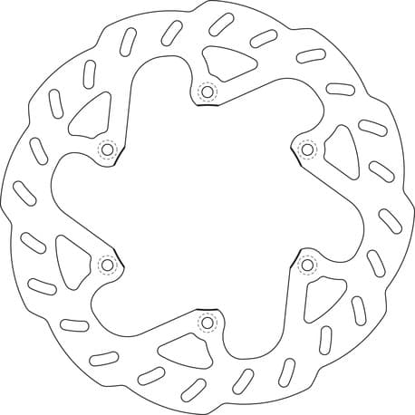 GOLDFREN Brakedisc rear YZ 22-..YZ450F 20-. YZ250F 21-