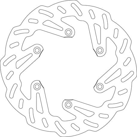 GOLDFREN Brakedisc Rear KX125/250 89-02KX500 89-KLX6