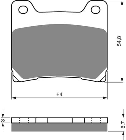 GOLDFREN Brake Pads 015 Ceramic Carbon S3