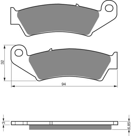 GOLDFREN Brake Pads 041 Ceramic Carbon S3