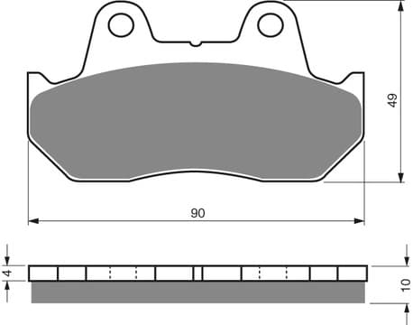 GOLDFREN Brake Pads 050 Ceramic carbon AD