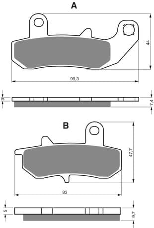 GOLDFREN Brake Pads 065 Ceramic carbon AD