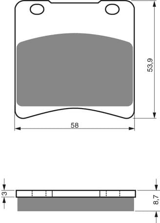 GOLDFREN Brake Pads 085 Ceramic Carbon S3