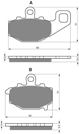 GOLDFREN Brake Pads 093 Ceramic carbon AD