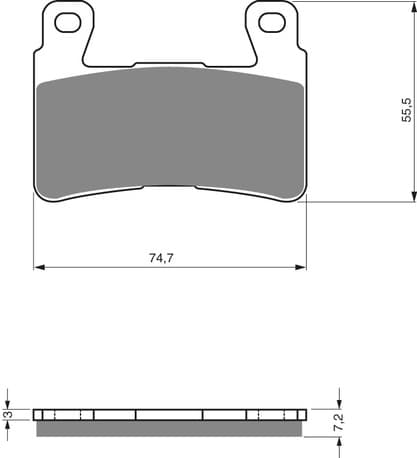 GOLDFREN Brake Pads 134 Ceramic carbon AD