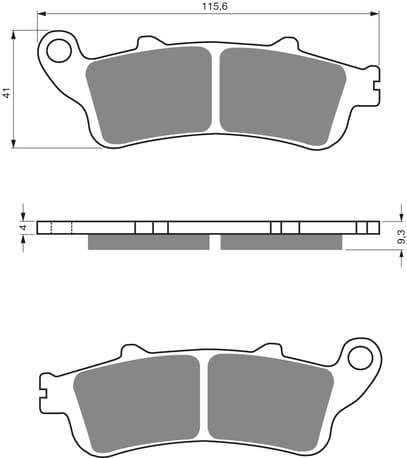 GOLDFREN Brake Pads 135 Ceramic carbon AD