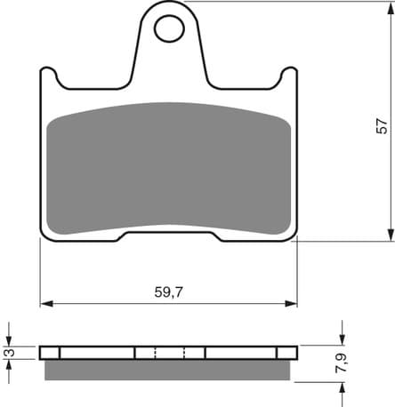 GOLDFREN Brake Pads 148 Ceramic Carbon S3