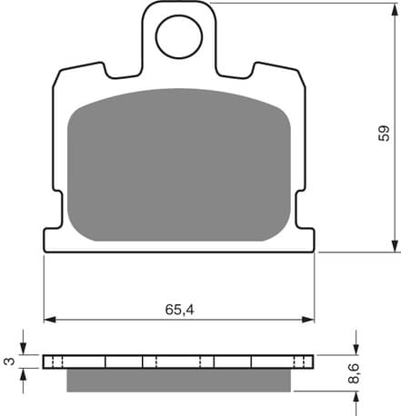 GOLDFREN Brake Pads 151 Ceramic carbon AD