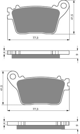 GOLDFREN Brake Pads 242 Ceramic Carbon S3