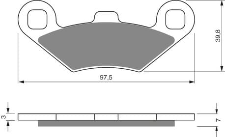 GOLDFREN Brake pads 280 Ceramic Carbon AD