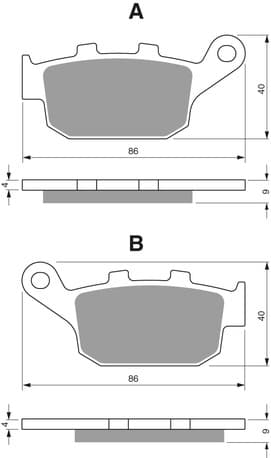 GOLDFREN Brake Pads 306 Ceramic Carbon S3