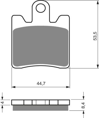 GOLDFREN Brake Pads 326 Ceramic Carbon AD