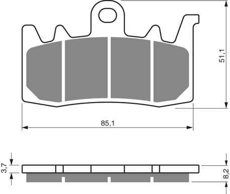 GOLDFREN Brake Pads 328 Ceramic Carbon S3