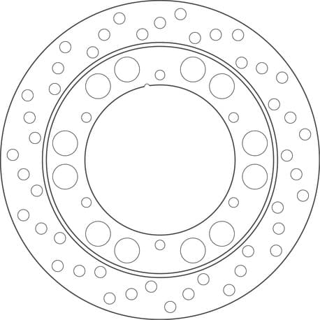 GOLDFREN Brake disc yd282 hd150 id132 t5 1/4