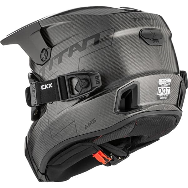CKX Titan AMS hjelm matt karbon med briller