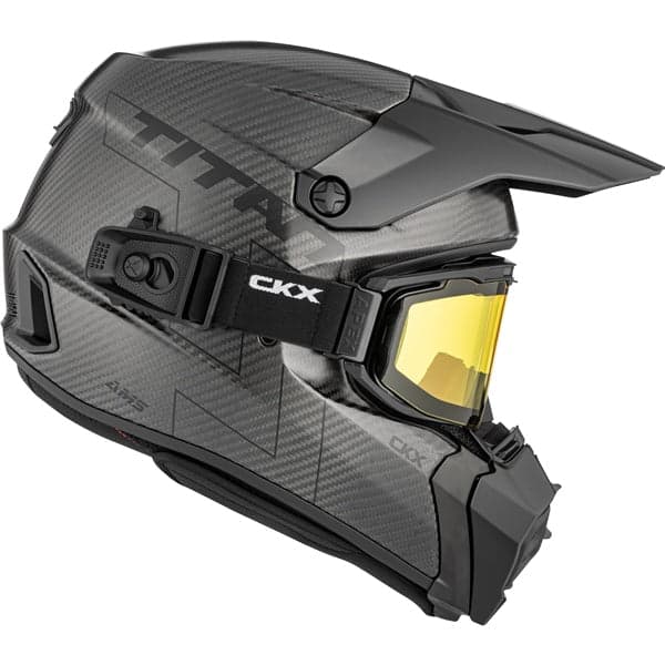 CKX Titan AMS hjelm matt karbon med briller