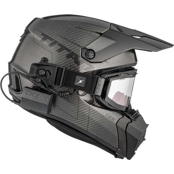 CKX Titan AMS Pro hjelm matt karbon med fotokromatiske oppvarmede briller
