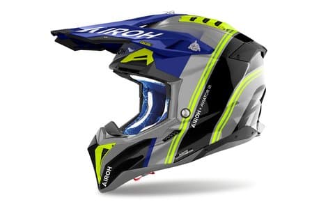 Airoh Aviator 3 Hima hjelm blå blank